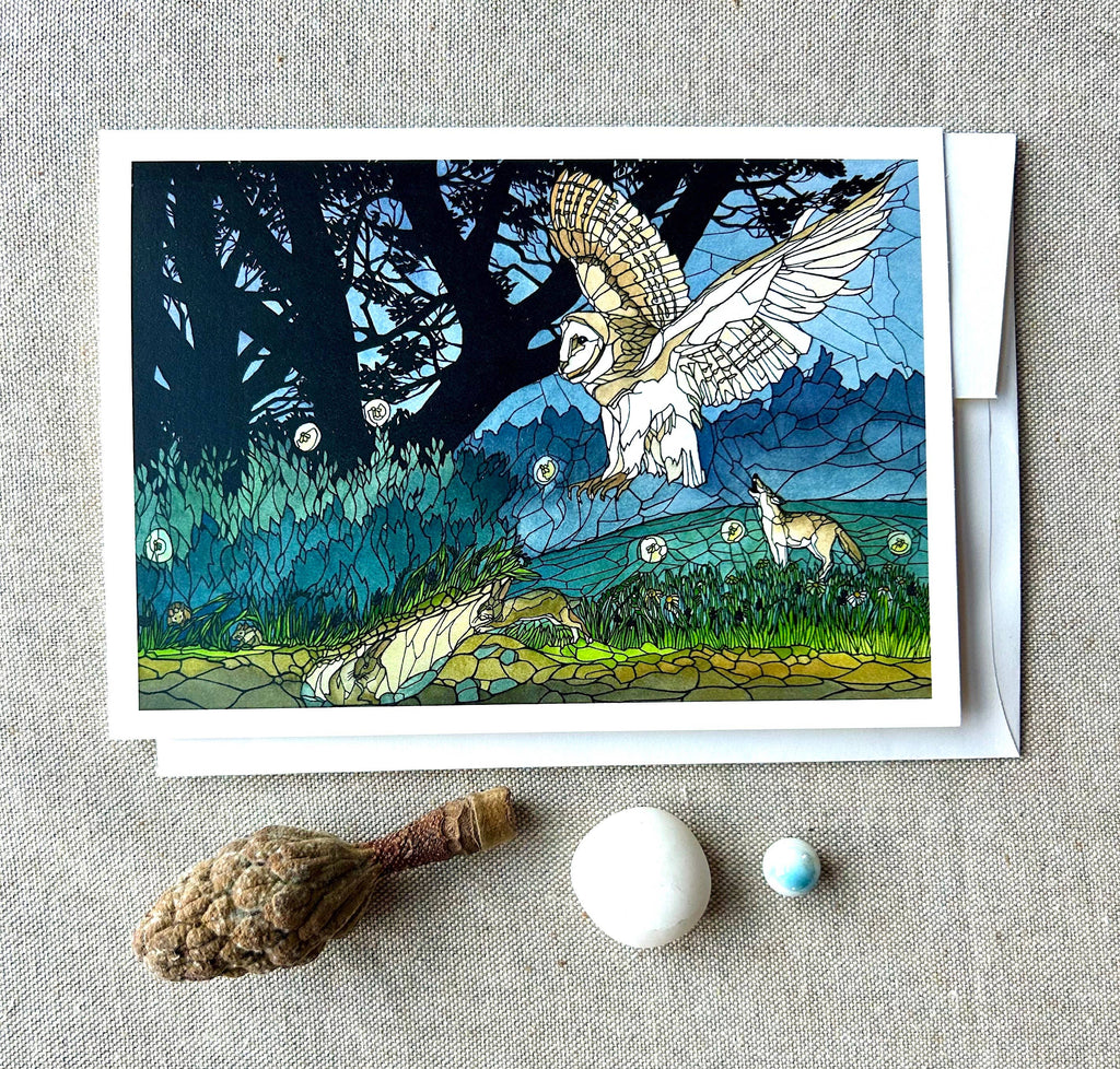 Night Hunt card: 5" x 7"