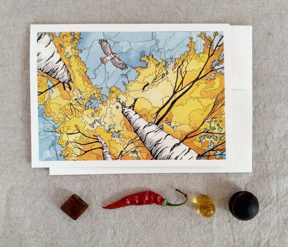 Golden Canopy card: 5" x 7"