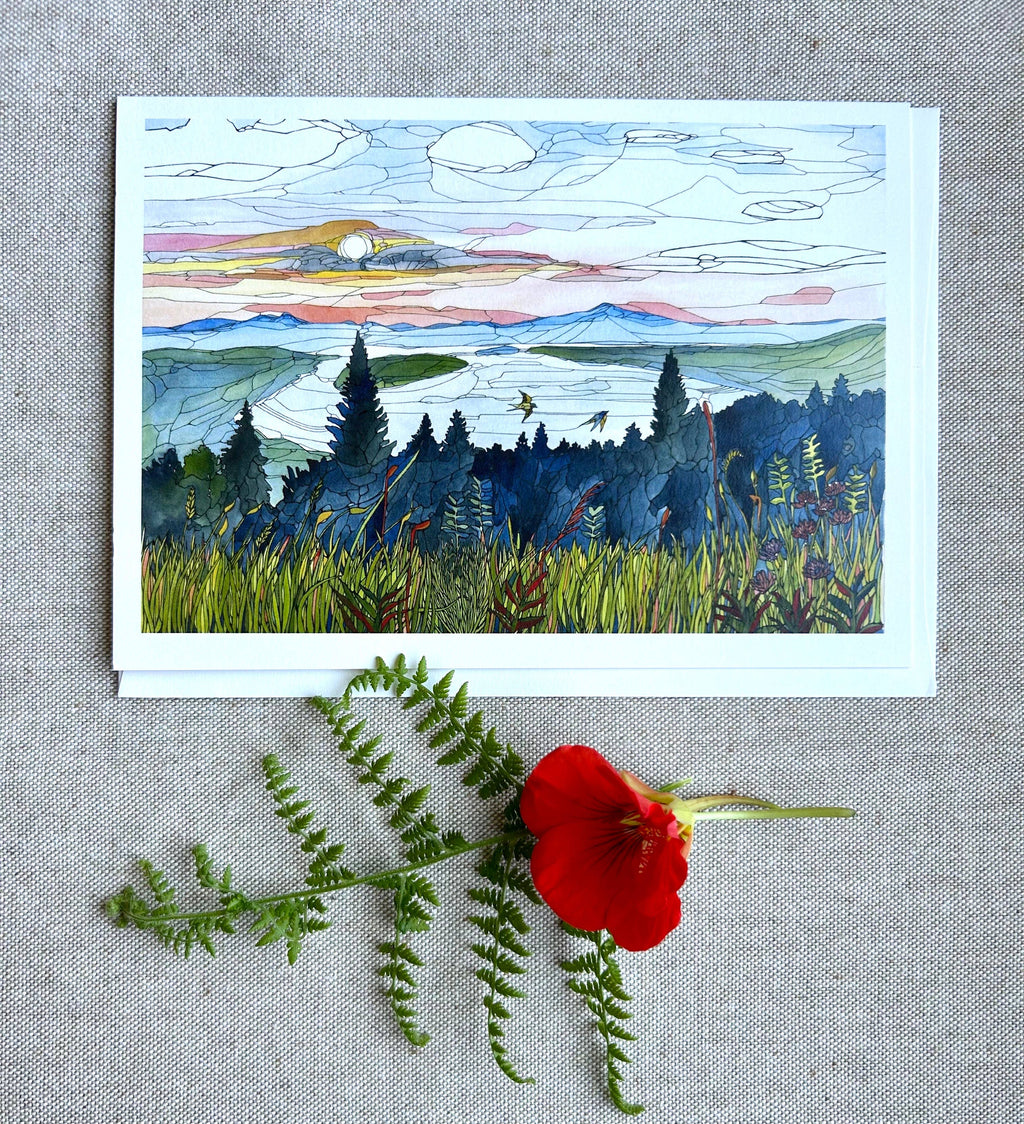 Height of Land card: 5" x 7"