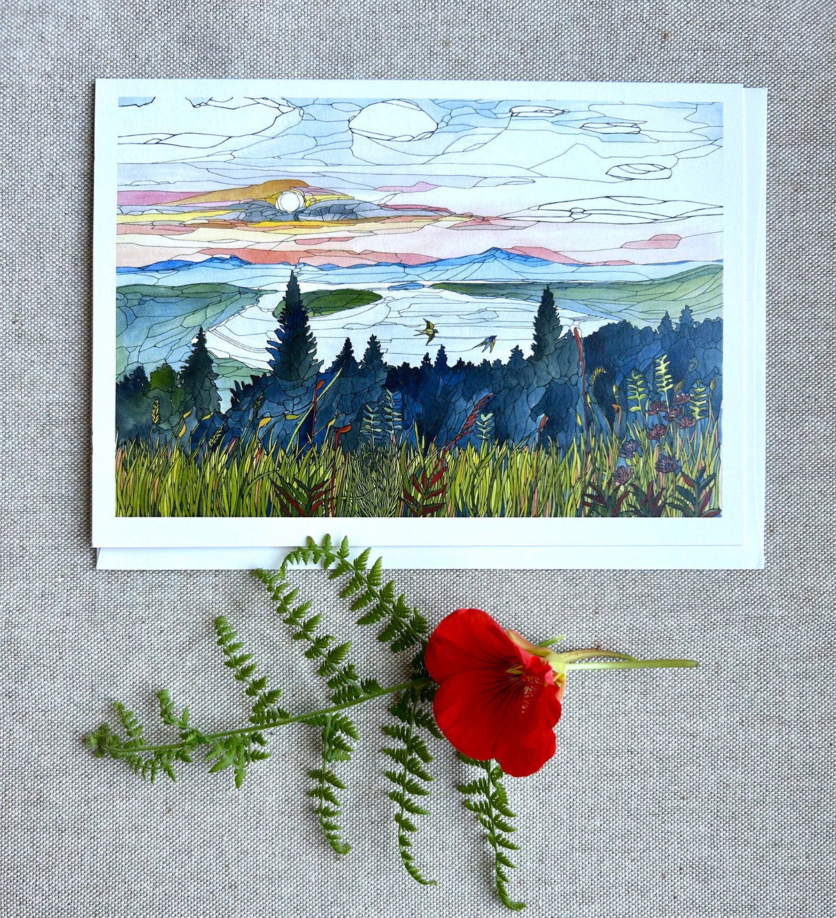 Height of Land card: 5" x 7"
