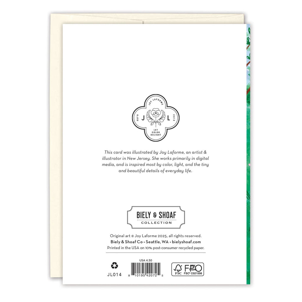Garden Scene Wedding Card
