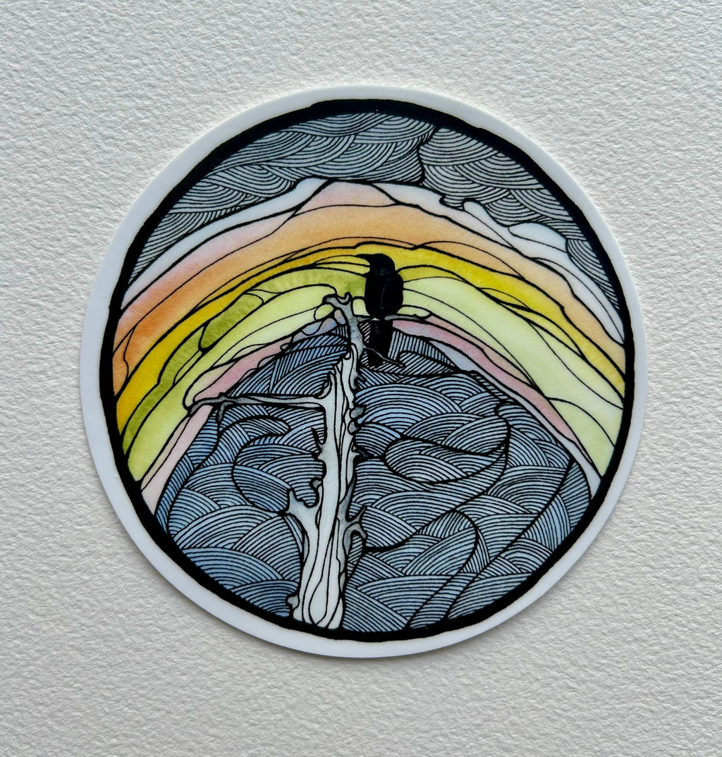 Sticker - Rainbow blackbird