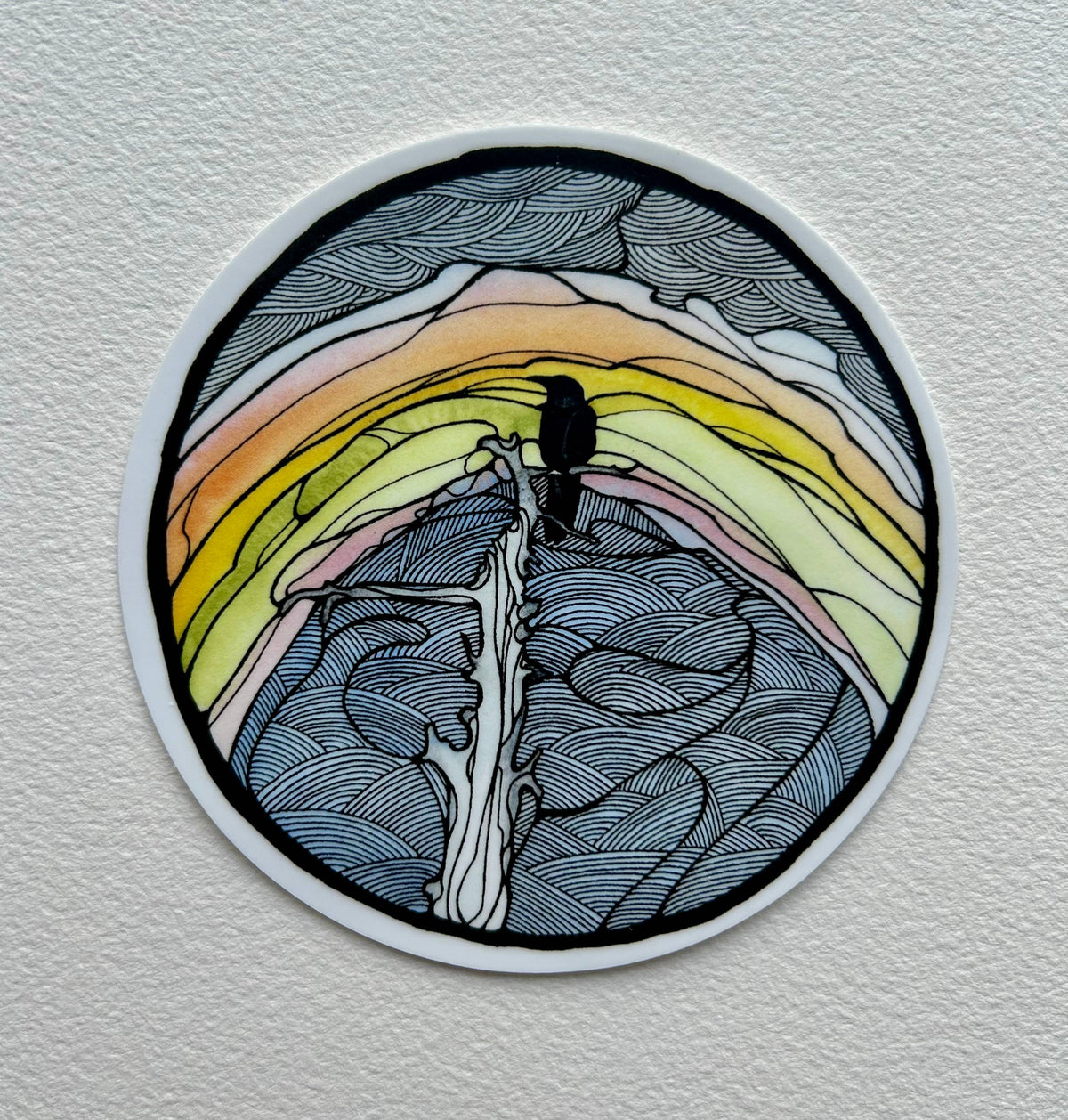 Sticker - Rainbow blackbird